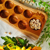 Live Edge Teak Sungka