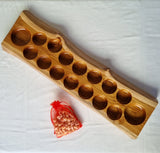 Live Edge Teak Sungka