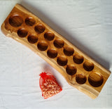 Live Edge Teak Sungka