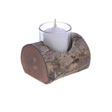 Log Candle Holder with 1 Hole
