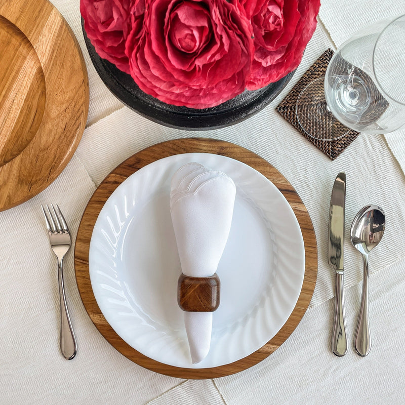 Teak Plate Charger