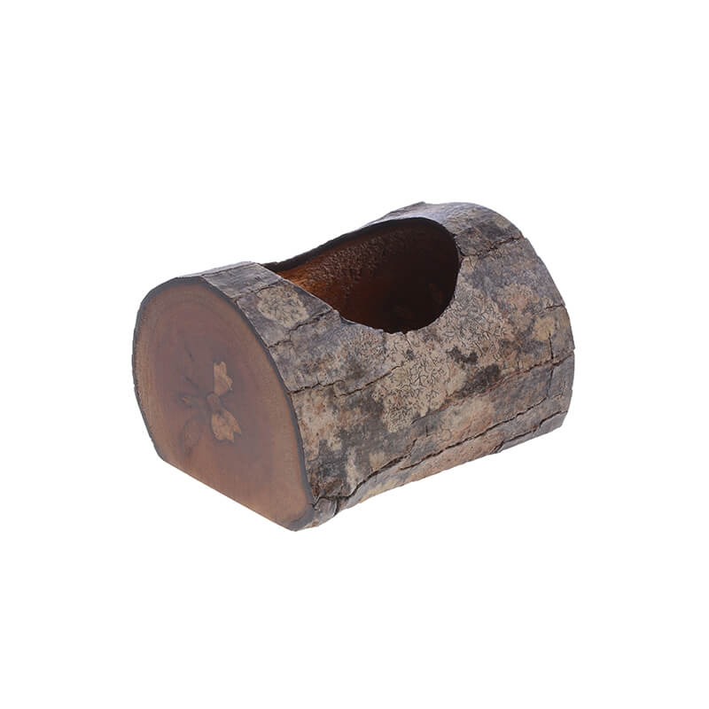 Log Candle Holder with 1 Hole